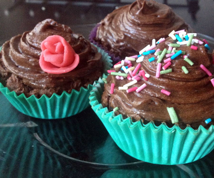 Cupcakes m. chokolade opskrift